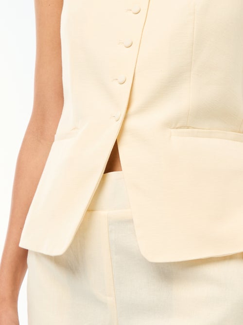 Mouwloze vest met schouderbandjes - Kiabi