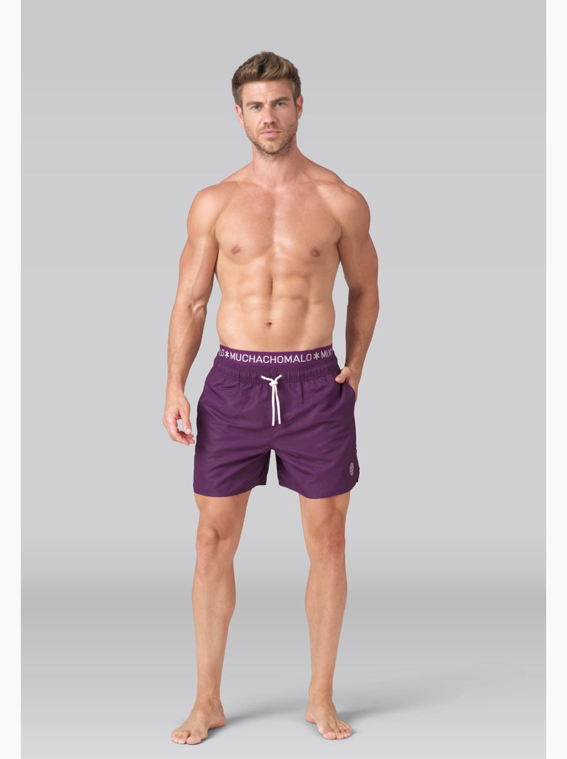 Muchachomalo maillot de bain avec boxer assorti Violet - Kiabi