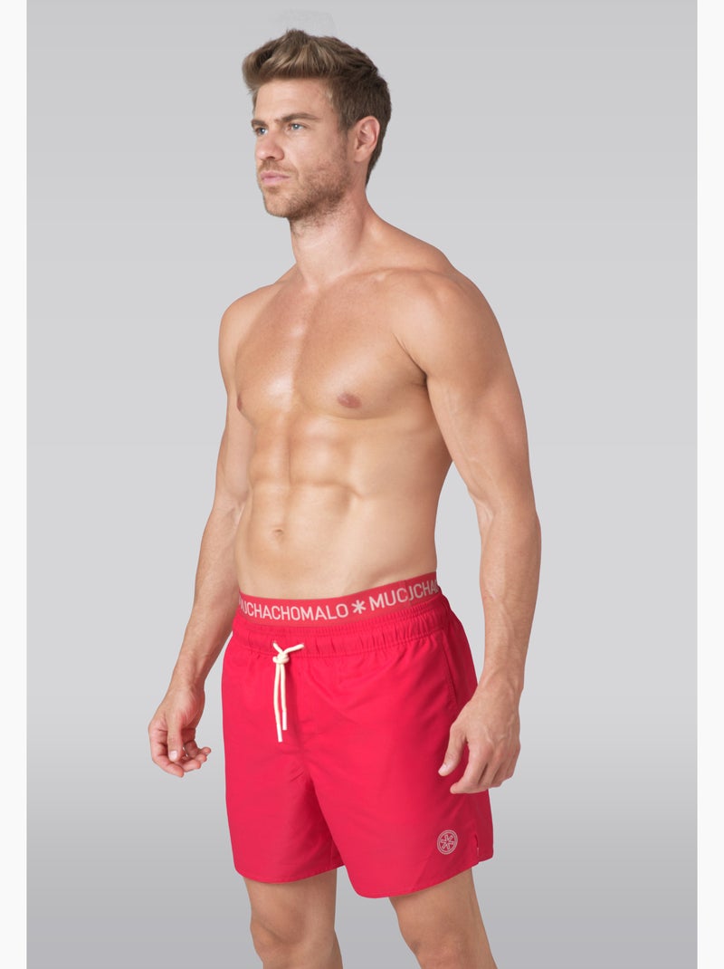 Muchachomalo zwembroek met bijpassende boxershort Roze - Kiabi