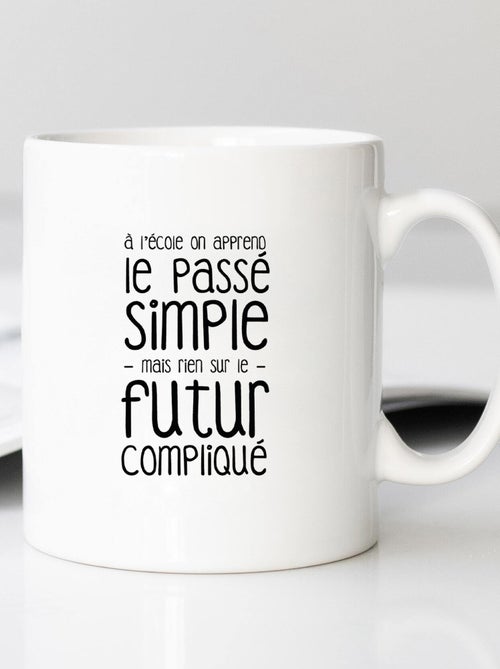 Mug A L'ÉCOLE ON APPREND LE PASSÉ SIMPLE - Kiabi Mug A L'ÉCOLE ON APPREND LE PASSÉ SIMPLE - Kiabi