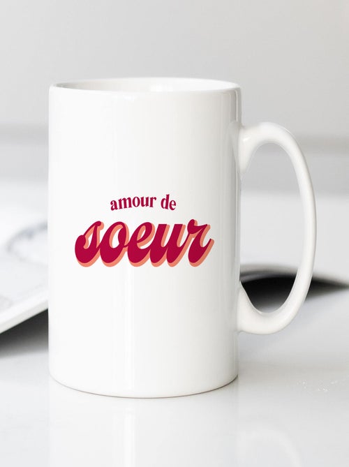 Mug AMOUR DE SOEUR - Kiabi Mug AMOUR DE SOEUR - Kiabi