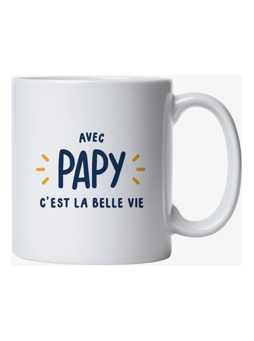Mug AVEC PAPY C'EST LA BELLE VIE - Kiabi Mug AVEC PAPY C'EST LA BELLE VIE - Kiabi