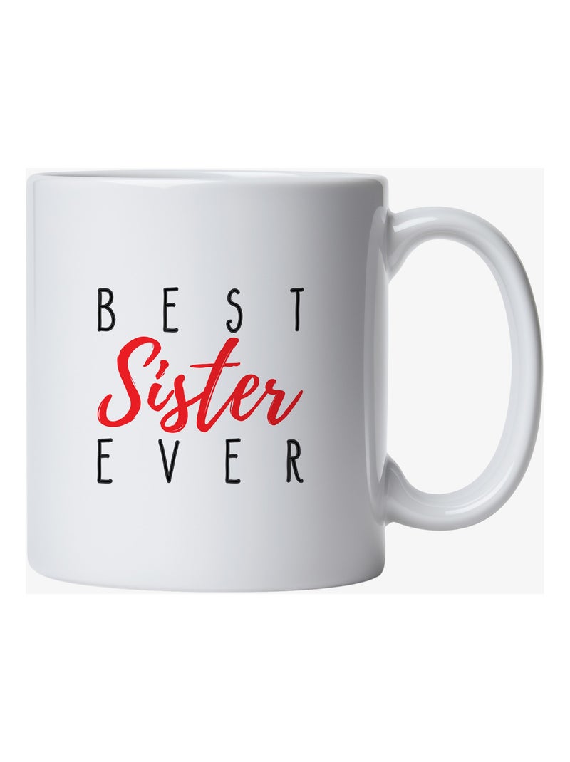 Mug BEST SISTER EVER Blanc - Kiabi