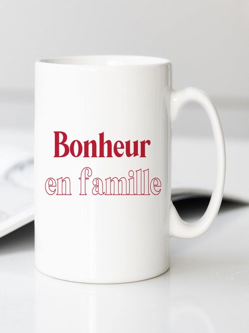Mug BONHEUR EN FAMILLE - Kiabi Mug BONHEUR EN FAMILLE - Kiabi