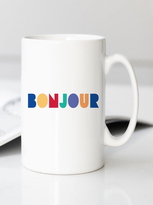 Mug BONJOUR COLORÉ - Kiabi Mug BONJOUR COLORÉ - Kiabi