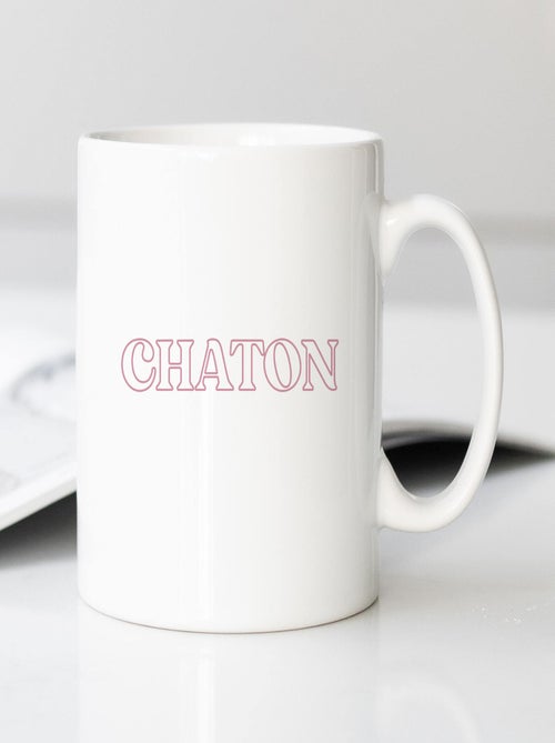 Mug CHATON ROSE - Kiabi Mug CHATON ROSE - Kiabi
