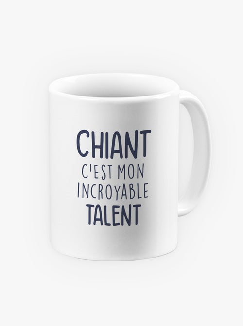 Mug CHIANT C'EST MON INCROYABLE TALENT - Kiabi Mug CHIANT C'EST MON INCROYABLE TALENT - Kiabi