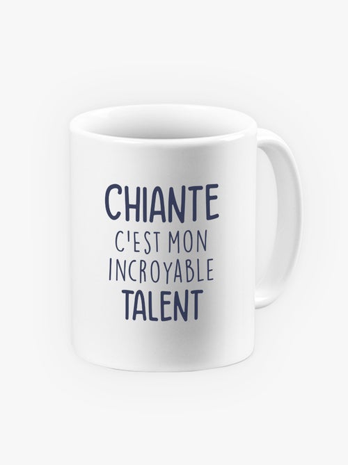 Mug CHIANTE C'EST MON INCROYABLE TALENT - Kiabi Mug CHIANTE C'EST MON INCROYABLE TALENT - Kiabi