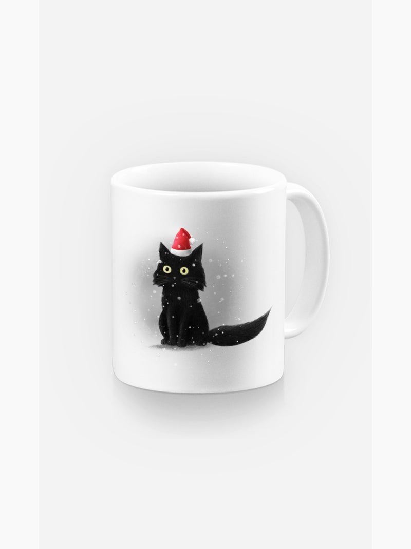 Mug CHRISTMAS CAT Blanc - Kiabi