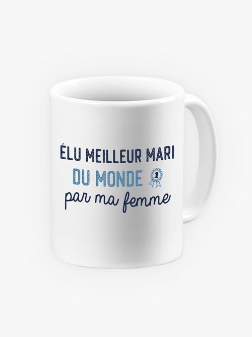 Mug ÉLU MEILLEUR MARI DU MONDE - Kiabi Mug ÉLU MEILLEUR MARI DU MONDE - Kiabi