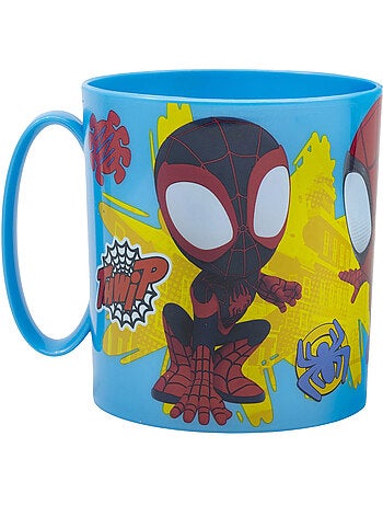 Mug enfant 'spider-man' en pvc sans bpa 350 ml micro-ondes spiderman