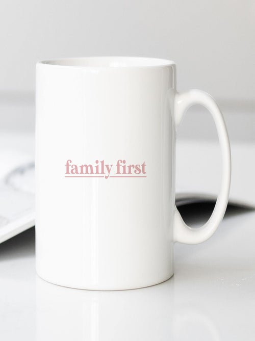 Mug FAMILY FIRST ROSE - Kiabi Mug FAMILY FIRST ROSE - Kiabi