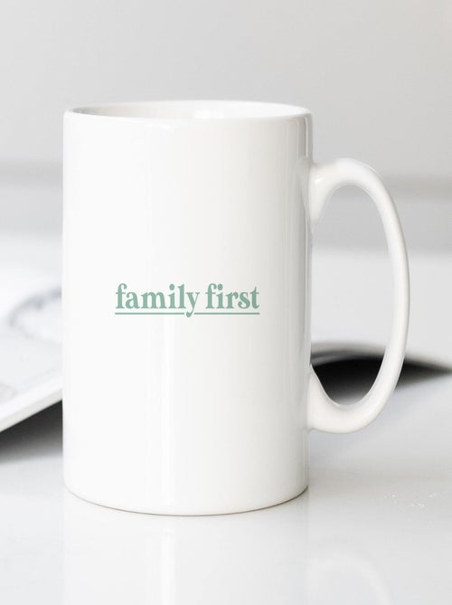 Mug FAMILY FIRST VERT - Kiabi Mug FAMILY FIRST VERT - Kiabi