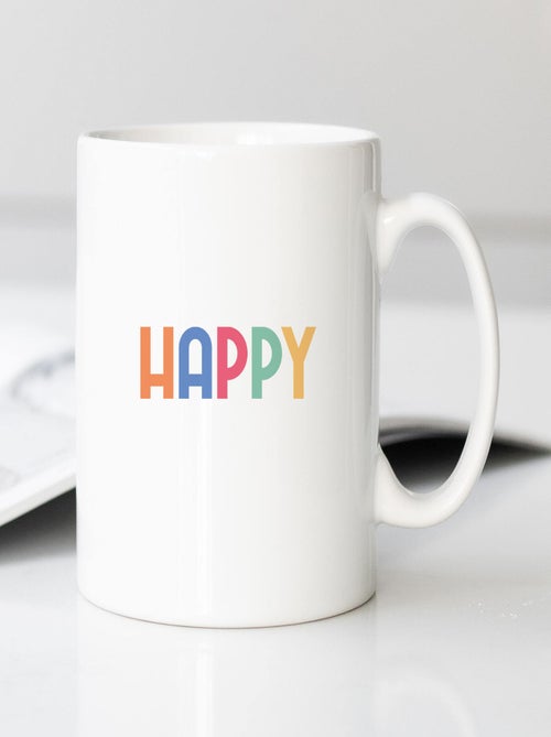 Mug HAPPY COLORÉ - Kiabi Mug HAPPY COLORÉ - Kiabi