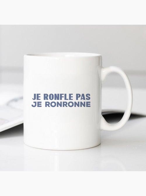 Mug JE NE RONFLE PAS JE RONRONNE - Kiabi Mug JE NE RONFLE PAS JE RONRONNE - Kiabi