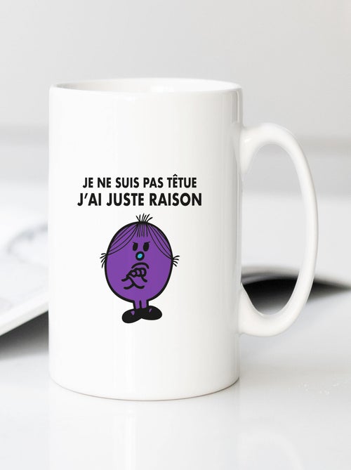 Mug JE NE SUIS PAS TETUE J AI JUSTE RAISON - Kiabi Mug JE NE SUIS PAS TETUE J AI JUSTE RAISON - Kiabi
