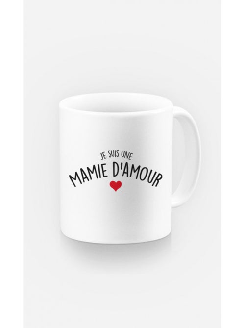 Mug JE SUIS UNE MAMIE D'AMOUR - Kiabi Mug JE SUIS UNE MAMIE D'AMOUR - Kiabi