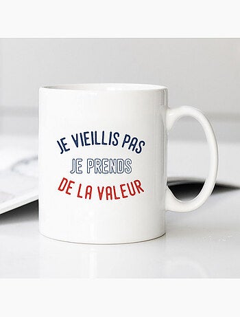 Mug JE VIEILLIS PAS JE PRENDS DE LA VALEUR ENKR
