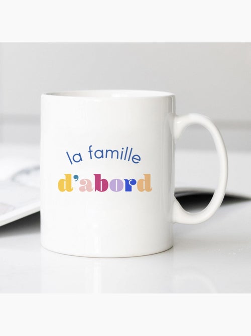 Mug LA FAMILLE D'ABORD - Kiabi Mug LA FAMILLE D'ABORD - Kiabi