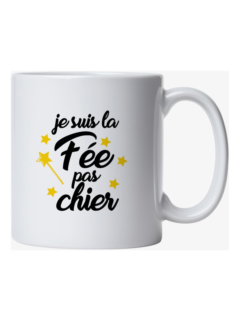 Mug LA FÉE PAS CHIER Blanc - Kiabi
