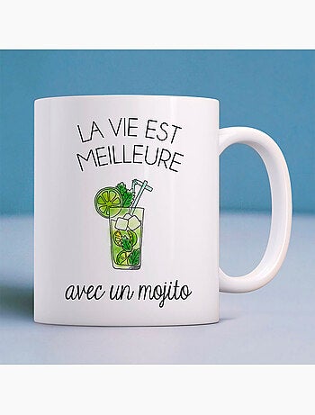 Mug LA VIE EST MEILLEURE AVEC UN MOJITO