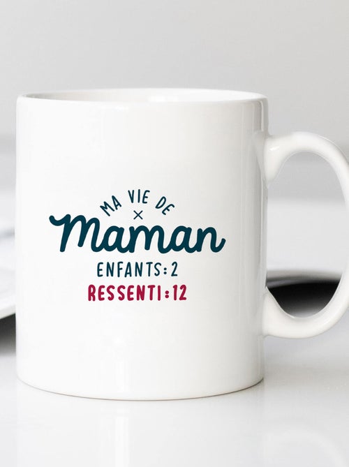 Mug MA VIE DE MAMAN : ENFANTS 2 RESSENTI 12 - Kiabi Mug MA VIE DE MAMAN : ENFANTS 2 RESSENTI 12 - Kiabi