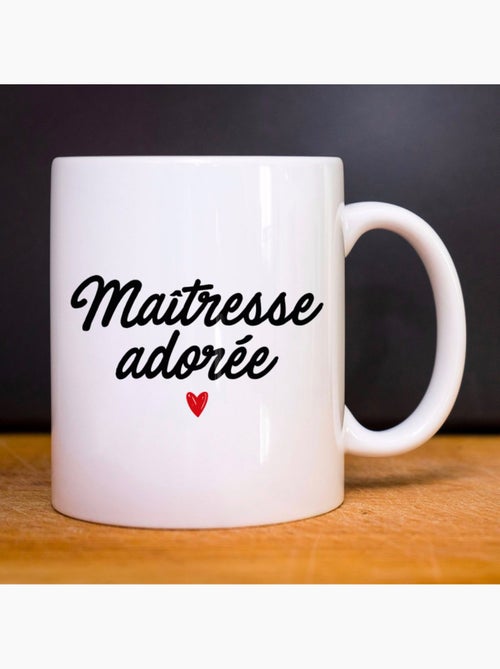 Mug MAÎTRESSE ADORÉE - Kiabi Mug MAÎTRESSE ADORÉE - Kiabi