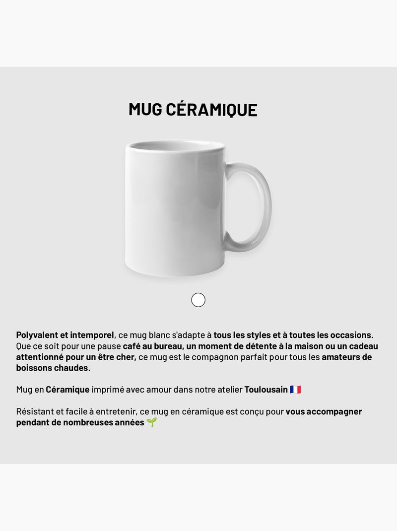 Mug MAITRESSE GENIALE Blanc - Kiabi