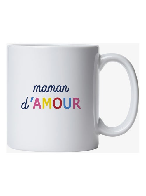 Mug MAMAN D'AMOUR COLORÉE WAF - Kiabi Mug MAMAN D'AMOUR COLORÉE WAF - Kiabi