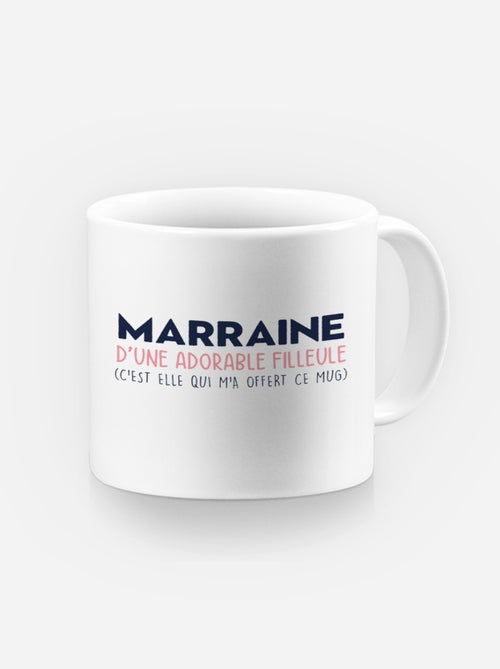 Mug MARRAINE D'UNE ADORABLE FILLEULE - Kiabi Mug MARRAINE D'UNE ADORABLE FILLEULE - Kiabi