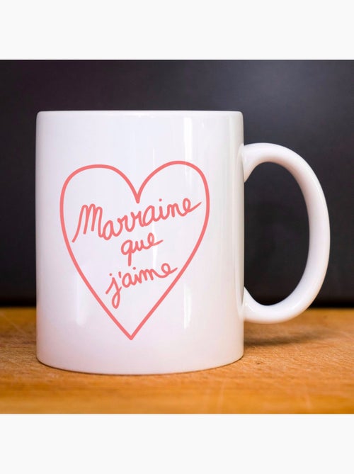 Mug MARRAINE QUE J'AIME 2 WAF - Kiabi Mug MARRAINE QUE J'AIME 2 WAF - Kiabi