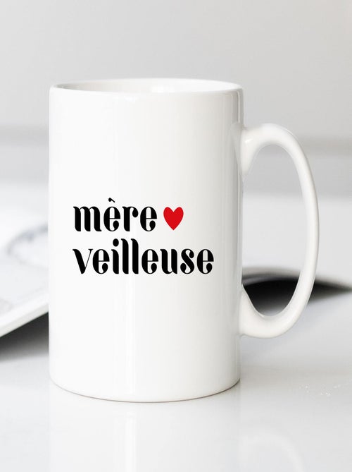 Mug MERE VEILLEUSE COEUR 2 - Kiabi Mug MERE VEILLEUSE COEUR 2 - Kiabi