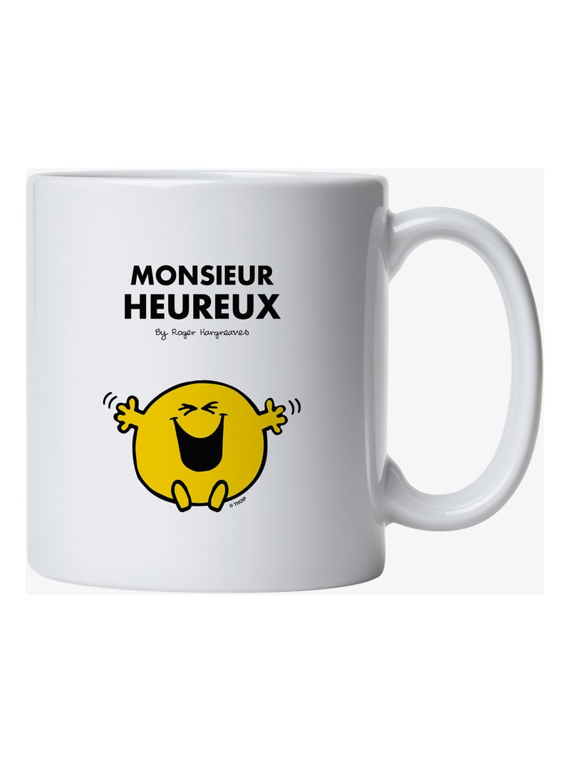 Mug MONSIEUR HEUREUX Blanc - Kiabi