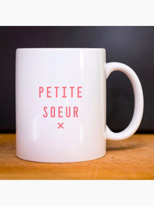 Mug PETITE SŒUR X CŒUR WAF - Kiabi Mug PETITE SŒUR X CŒUR WAF - Kiabi