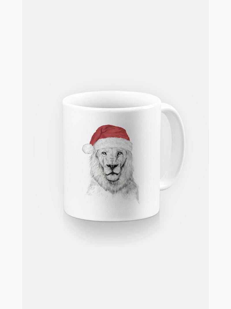 Mug SANTA LION Blanc - Kiabi