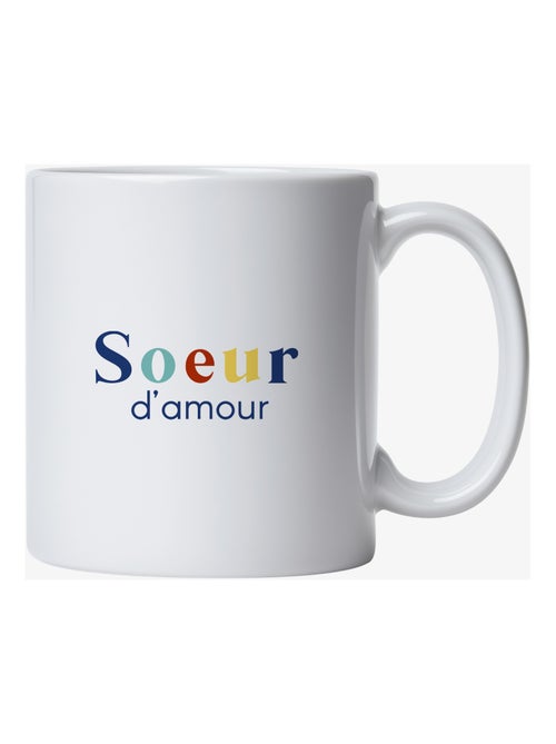 Mug SŒUR D'AMOUR - Kiabi Mug SŒUR D'AMOUR - Kiabi