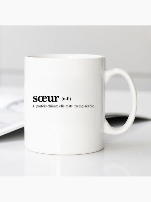 Mug SOEUR DEFINITION 2 - Kiabi Mug SOEUR DEFINITION 2 - Kiabi