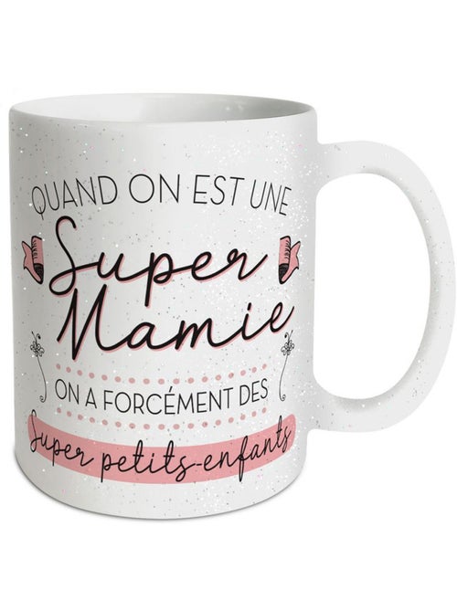 Mug Super Mamie Paillettes - Kiabi