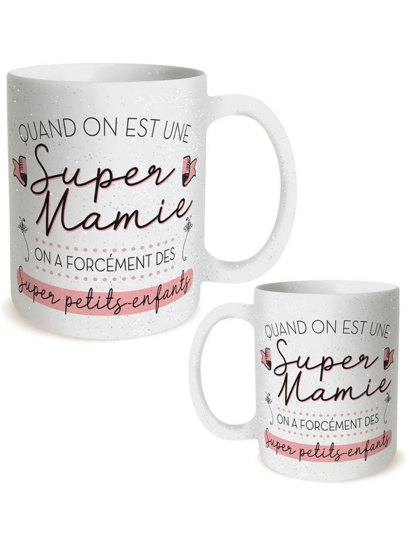 Mug Super Mamie Paillettes Multicolore - Kiabi