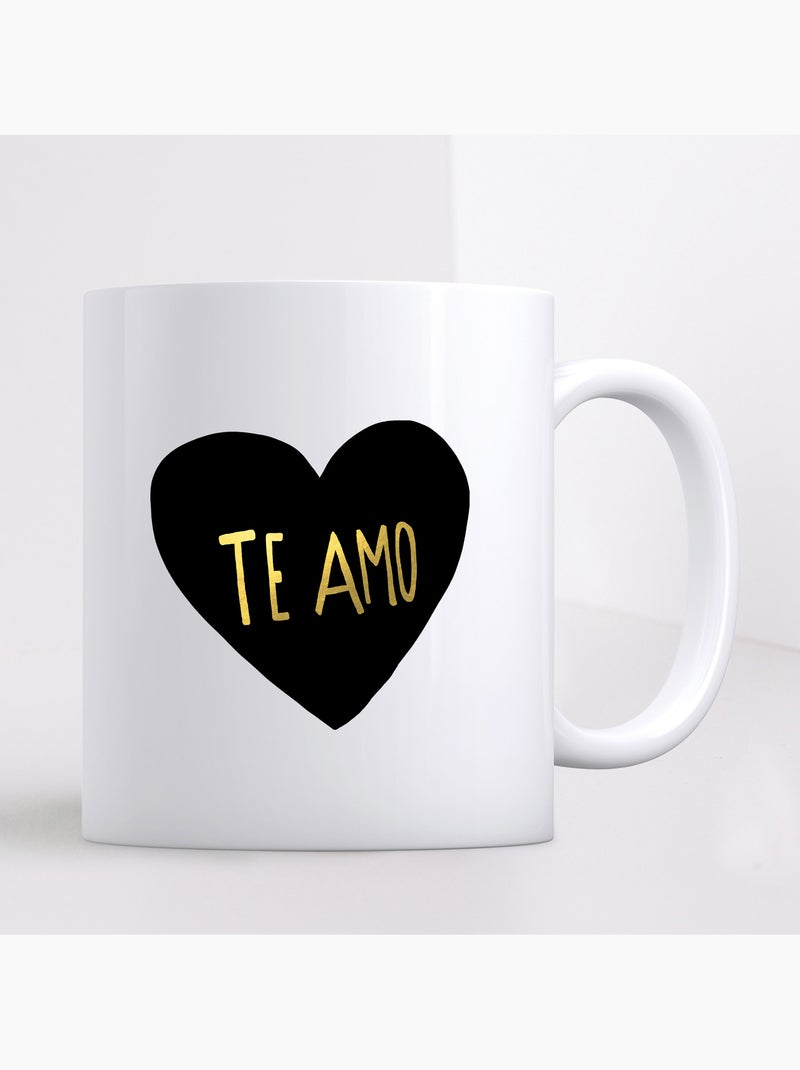 Mug TE AMO Blanc - Kiabi