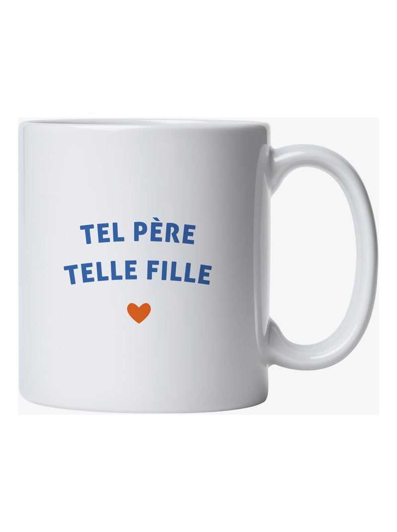 Mug TEL PÈRE TELLE FILLE CŒUR Blanc - Kiabi