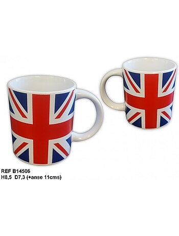 Mug Union Jack drapeau anglais en céramique
