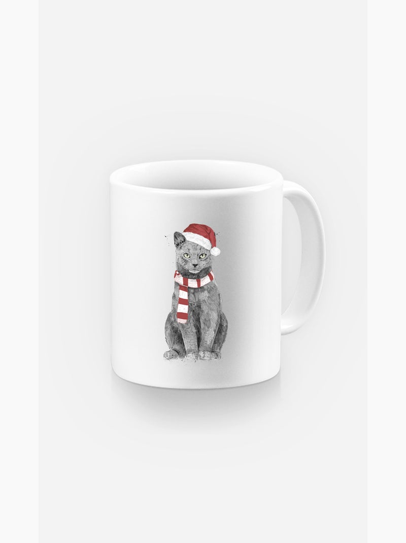 Mug XMAS CAT Blanc - Kiabi