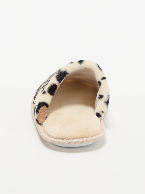 Muilpantoffels met luipaardprint - Kiabi Muilpantoffels met luipaardprint - Kiabi