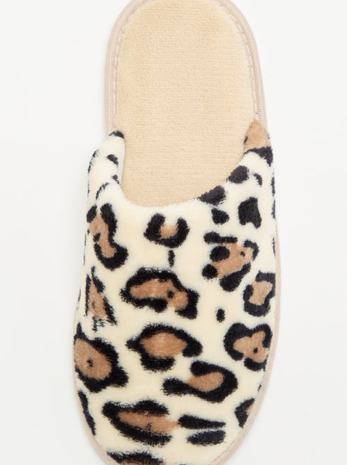 Muilpantoffels met luipaardprint - Kiabi Muilpantoffels met luipaardprint - Kiabi