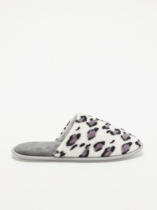 Muilpantoffels met luipaardprint - Kiabi Muilpantoffels met luipaardprint - Kiabi