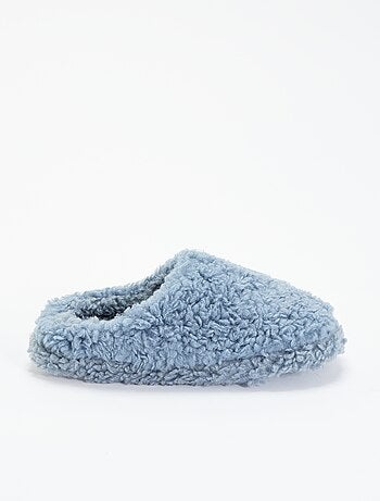Muilpantoffels met schapenvachteffect
