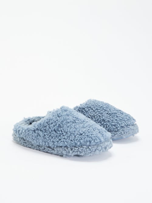 Muilpantoffels met schapenvachteffect - Kiabi
