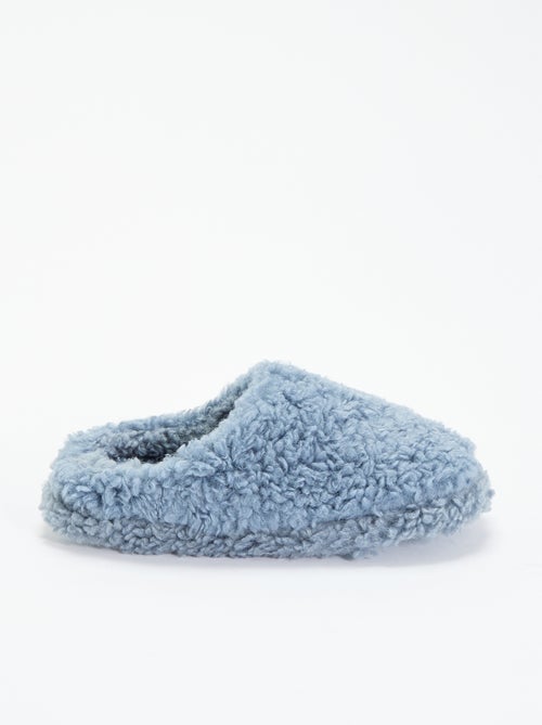Muilpantoffels met schapenvachteffect - Kiabi