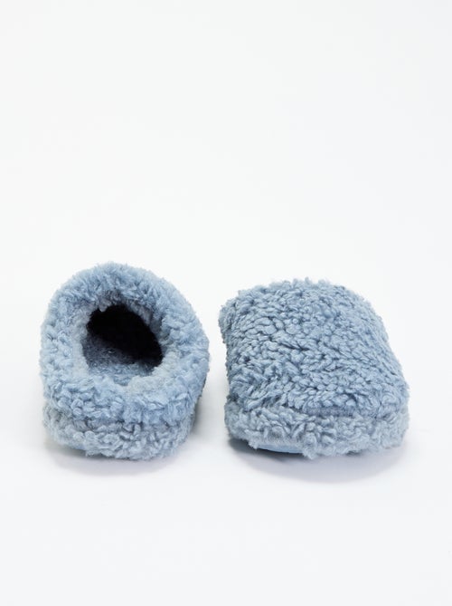 Muilpantoffels met schapenvachteffect - Kiabi